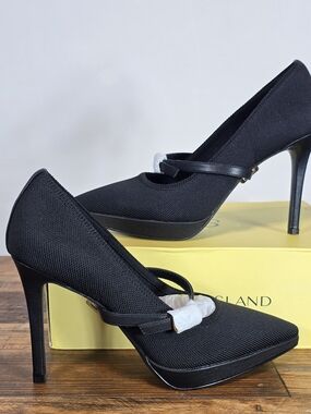 Cosy Island Black Mary Jane High Heel Pumps Size 9